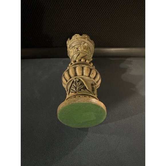Vintage Crown Chess Piece-Inspired Decorative Figurine Tall Rustic Aged Look - Picture 5 of 8